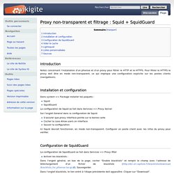 Proxy non-transparent et filtrage : Squid + SquidGuard — wikiGite