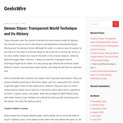 Demon Slayer: Transparent World Technique and Its History - GeeksWire