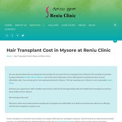 Hair Transplant Cost in Mysore - Calculate Hair Grafts