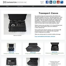 iPad transport case. Sync, charge, secure iPads and tablets - Nightly