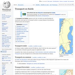 Transport en Suède