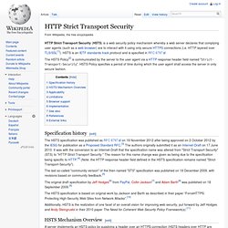 HTTP Strict Transport Security