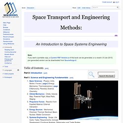 Space Transport and Engineering Methods