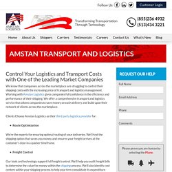 Transport and Logistics Companies - Amstan