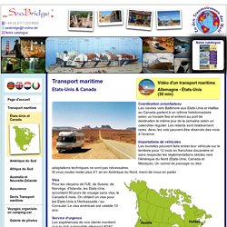 Transport maritime du camping-car aux États-Unis et Canada - SeaBridge