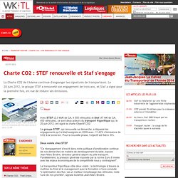 Charte CO2 : STEF renouvelle et Staf s'engage