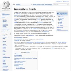 Transport Layer Security