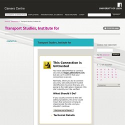 Transport Studies, Institute for