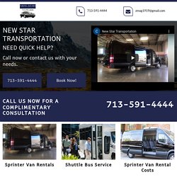 New Star Transportation, Sprinter van rentals Cloverleaf TX