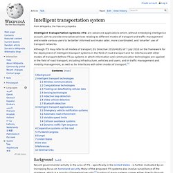 Intelligent transportation system