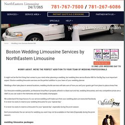 Wedding Limo Service Boston, Boston Wedding Transportation