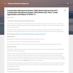 Transportation Management System (TMS) Market Size, Share, Trends, Opportunities and Analysis of COVID-19