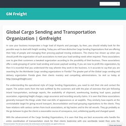Global Cargo Sending and Transportation Organization