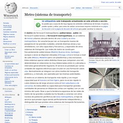 Metro (sistema de transporte)