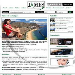 Autocars James - Activités - Transports touristiques