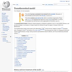 Transtheoretical model