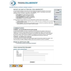 Travail collaboratif [Qu'est-ce que le travail collaboratif?]
