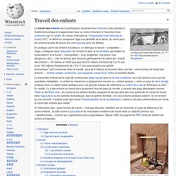 Travail des enfants-Wikipedia