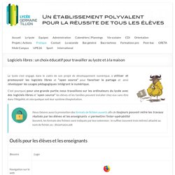 Logiciels libres : un choix éducatif pour travailler au lycée et à la maison – Lycée Germaine Tillion – Montbéliard