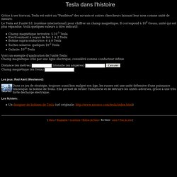 Tesla - Ses travaux sur les champs magnétiques