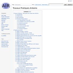 Travaux Pratiques Arduino