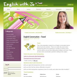 English Conversation – Travel