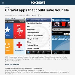 8 travel apps that could save your life