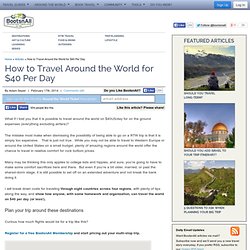 Travel the World for $40/Day