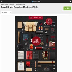 Travel Brutal Branding Mock-Up (PSD)