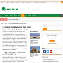 A 5 Step Guide To Build A WordPress Travel Website