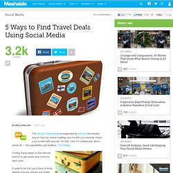 5 Ways to Find Travel Deals Using Social Media