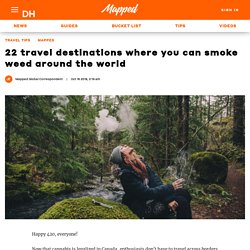 22 travel destinations where you can smoke weed around the world