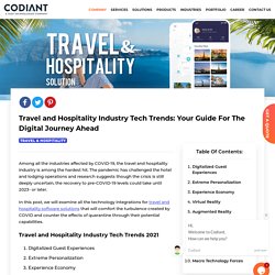 Travel and Hospitality Industry Tech Trends