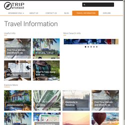 Travel Information - Trip Myanmar