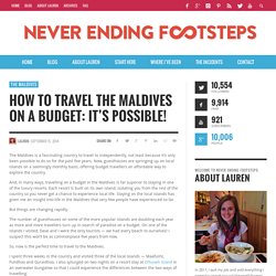 How to Travel the Maldives on a Budget: It's Possible!