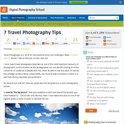 7 Travel Photography Tips