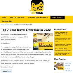 Top 7 Best Travel Litter Box Portable in 2020 - Catthink