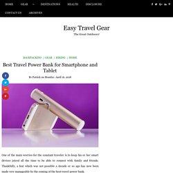 Best Travel Power Bank for Smartphone and Tablet