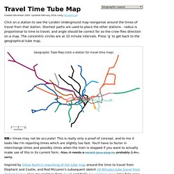 Travel Time Tube Map (Built with Processing)