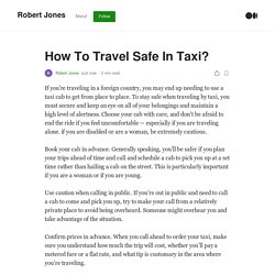 How To Travel Safe In Taxi?. If you’re traveling in a foreign…