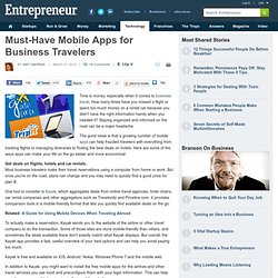 Must-Have Mobile Apps for Business Travelers