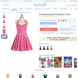 Traveling Cupcake Truck Dress in Pink
