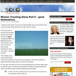 Solo Traveler Blog