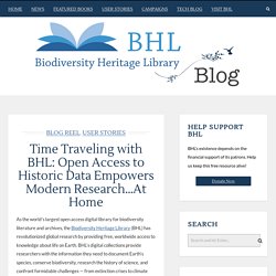 Time Traveling with BHL: Open Access to Historic Data Empowers Modern Research…At Home