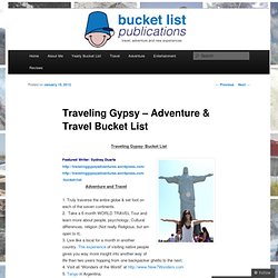Travel Bucket List 3