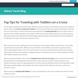 Top Tips for Traveling with Toddlers on a Cruise – 2idiots Travel Blog