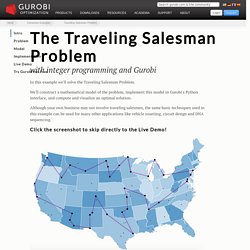 The Travelling Salesman Problem with Integer Programming and Gurobi
