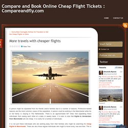 More travels with cheaper flights