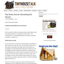 Tiny House Travels: Chronicling Life Aboard