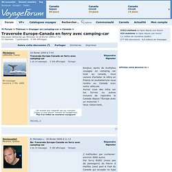 Voyager en camping-car > Canada (sauf le Québec) > Traversée Europe-Canada en ferry avec camping-car
